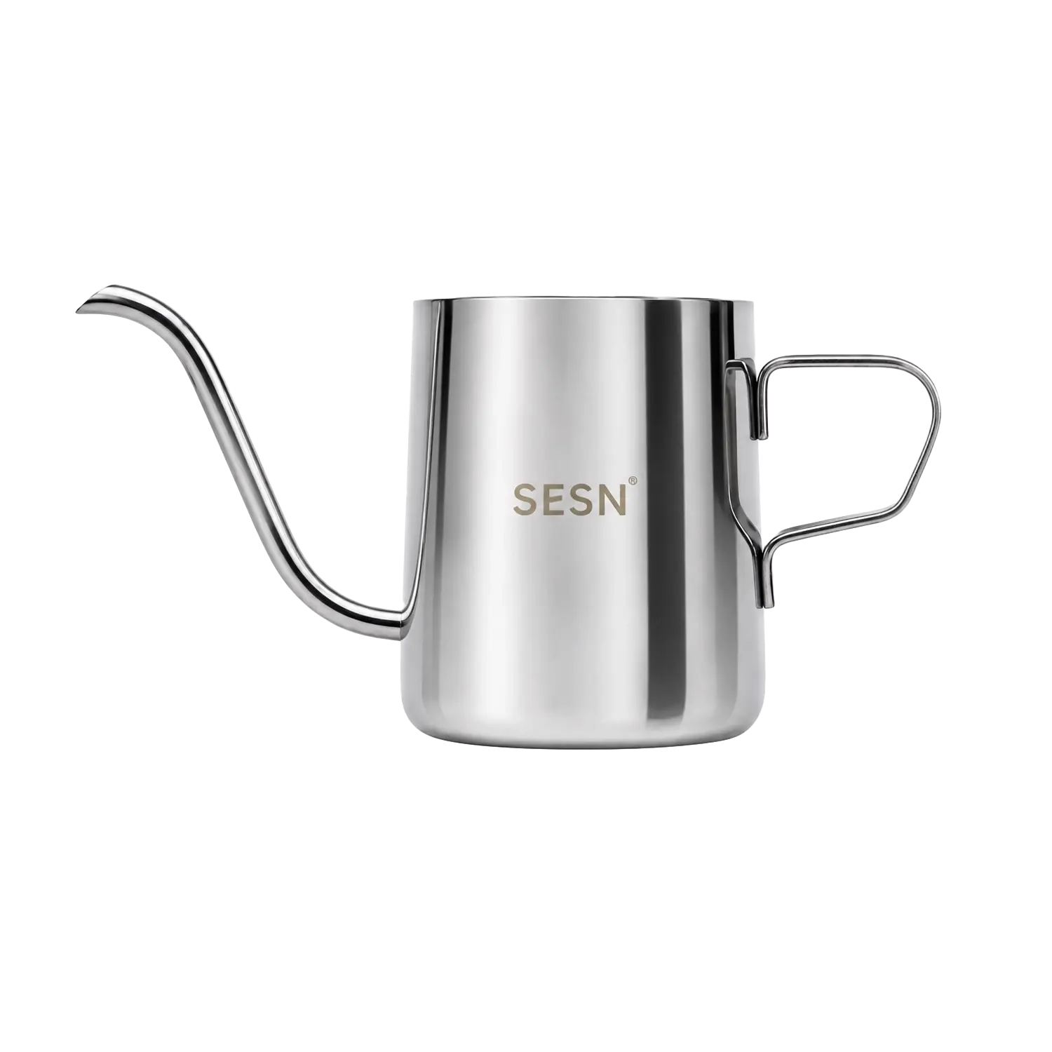 SESN 咖啡手沖壺，304 不鏽鋼細口壺嘴，容量 250ml，無塑膠永續設計，適合辦公室個人手沖咖啡使用